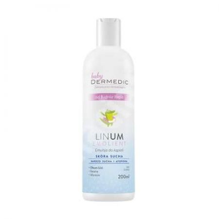 Emulsie pentru bai hidratante Linum Emolient Baby, 200 ml, Dermedic