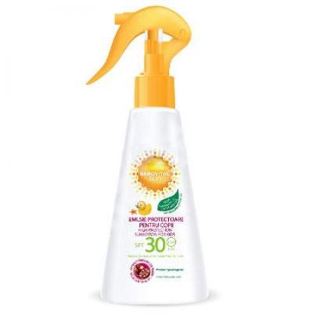 Emulsie protectoare pentru copii Sun SPF 30, 150 ml, Gerovital