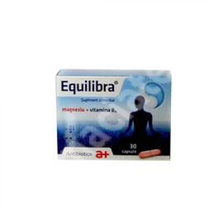 Equilibra magneziu + vitamina B6, 30 capsule, Antibiotice SA