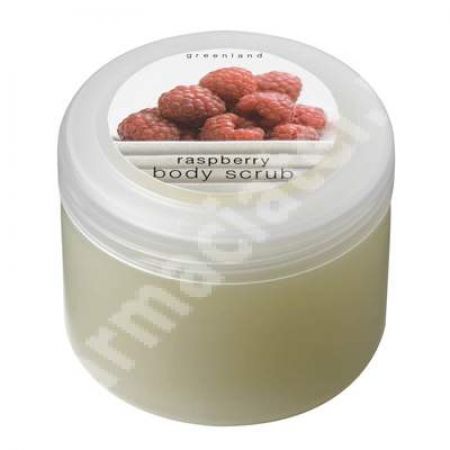 Exfoliant de corp cu zmeura 100% natural, 250 g, Greenland