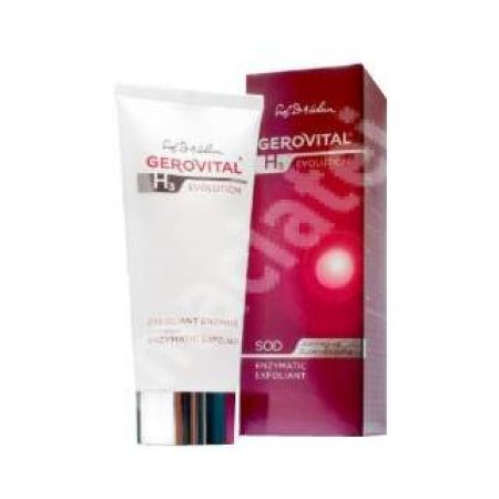 Exfoliant enzimatic pentru toate tipurile de ten H3 Evolution, 100 ml, Gerovital