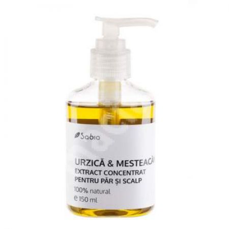 Extract concentrat pentru par si scalp cu Urzica&Mesteacan, 150 ml, Sabio