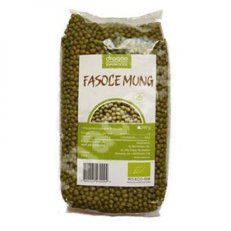 Fasole Mung Eco, 500 g, Dragon Superfoods