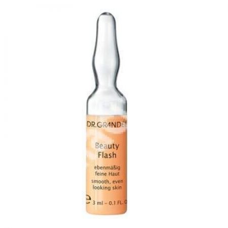 Fiola cu concentrat activ pentru o piele neteda si catifelata Beauty Flash, 3 ml, Dr. Grandel