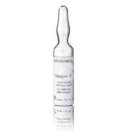 Fiola cu concentrat cu oxigen pentru o piele cu aspect revitalizat Oxygen O2 (40385), 3 ml, Dr. Grandel