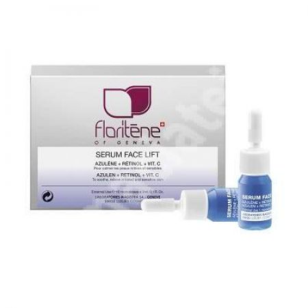 Fiole cu Azulen, Retinol si vitamina C pentru pielea fragila si iritata (170), 10x3 ml, Floritene