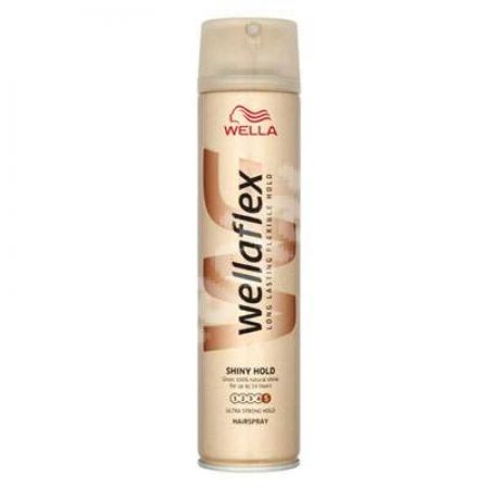 Fixativ Shiny Hold Ultra Strong Wellaflex, nr. 5, 250 ml, Wella