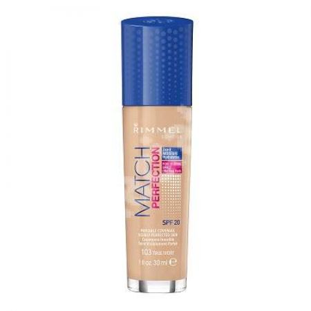 Fond de ten Match Perfection 103 True Ivory, 30 ml, Rimmel London