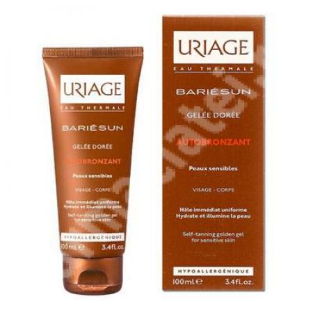 Gel autobronzant hidratant Bariesun, 100 ml, Uriage