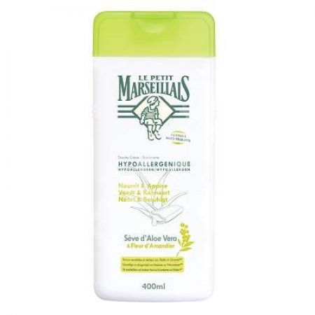 Gel de dus cu extract de flori de migdale & aloe vera, 400 ml, Le Petit Marseillais