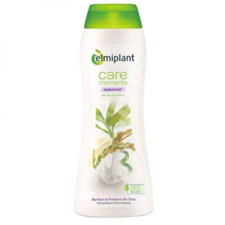 Gel de dus hidratant crema cu bambus si orez Care Moments, 400 ml, Elmiplant