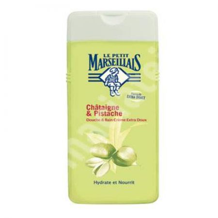 Gel de dus hidratant cu castane si fistic, 250 ml, Le Petit Marseillais