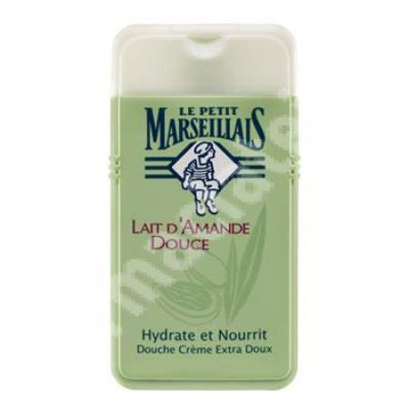 Gel de dus hidratant cu lapte de migdale dulci, 250 ml, Le Petit Marseillais