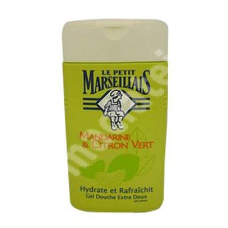 Gel de dus hidratant cu mandarine si lime, 250 ml, Le Petit Marseillais