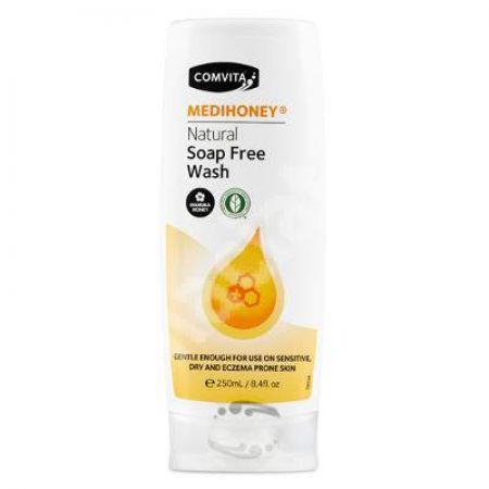 Gel de dus natural cu miere de Manuka fara sapun Medihoney, 250 ml, Comvita