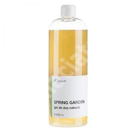 Gel de dus natural Spring Garden, 1 l, Sabio