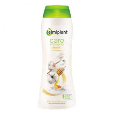 Gel de dus nutritiv crema cu miere si bumbac Care Moments, 400 ml, Elmiplant