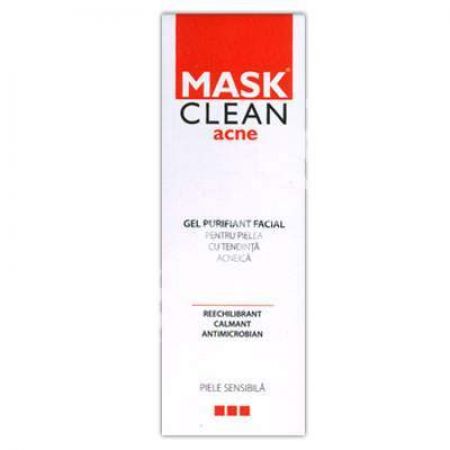 Gel purifiant facial Mask Clean Acne, 150 ml, Meditrina