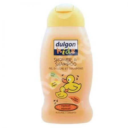 Gel si sampon pentru copii cu caise, 250 ml, Dulgon