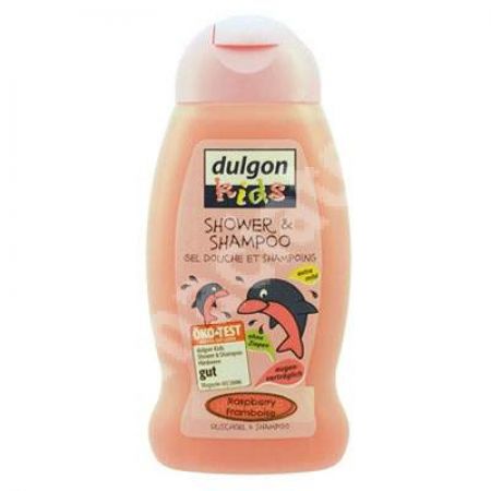 Gel si sampon pentru copii cu zmeura, 250 ml, Dulgon