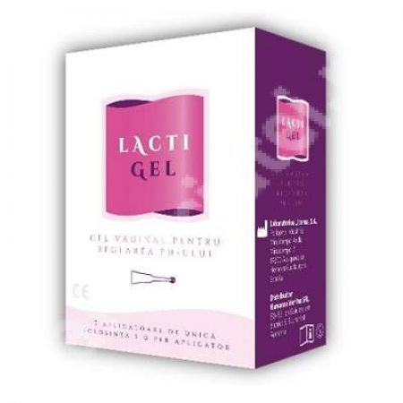 Gel vaginal pentru reglarea pH-ului, Lactigel, 7 aplicatoare, Laboratorios Liconsa