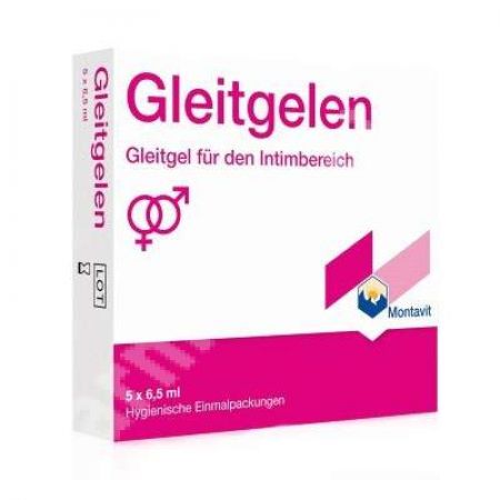 Gleitgelen gel lubrifiant, 5x6.5 ml, Montavit