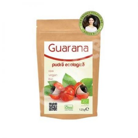 Guarana pulbere ecologica, 125 g, Obio