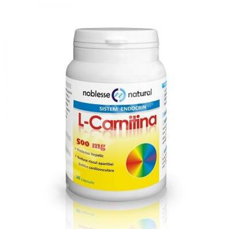 L- Carnitina, 500 mg, 30 capsule, Noblesse