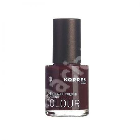 Lac cu Provitamina B5 pentru unghii nuanta 59 Dark Red, 10 ml, Korres