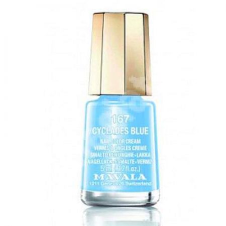 Lac de unghii Cyclades Blue 167, 5 ml, Mavala