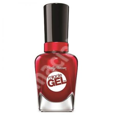 Lac de unghii Miracle Gel, 680 Rhapsody Red, 14.7 ml, Sally Hansen