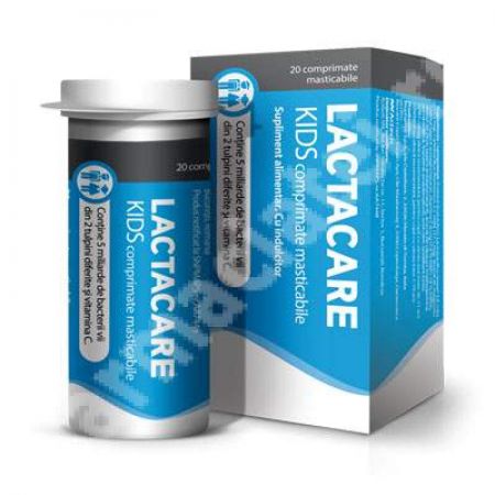 Lactacare Kids, 20 comprimate masticabile, Actavis