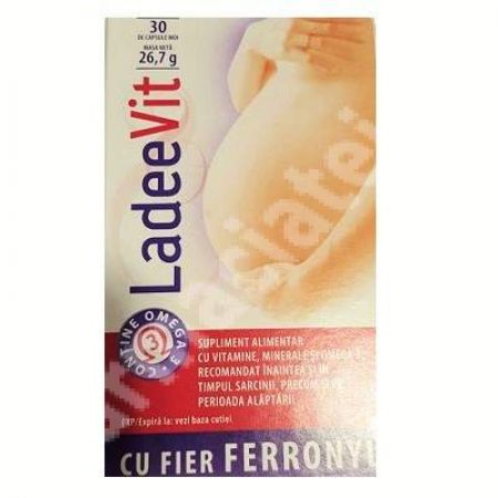 Ladeevit cu fier Ferronyl, 30 capsule, Liconsa