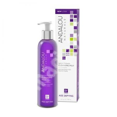 Lapte de curatare hranitor pentru ten matur sau uscat Age Defying Andalou, 178 ml, Secom