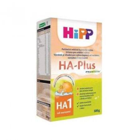 Lapte de inceput pentru sugari Probiotic HA1 Plus, Gr. 0-6 luni, 500 g, Hipp