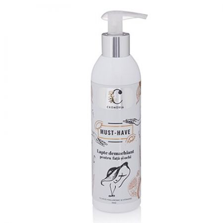 Lapte demachiant hidratant pentru fata si ochi Must Have, 250 ml, Cremeria