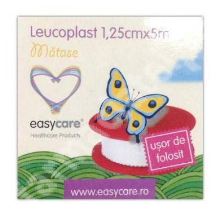 Leucoplast din matase, 1.25 cm x 5 m, EasyCare