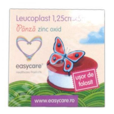 Leucoplast din panza, 1.25cm x 5m, EasyCare