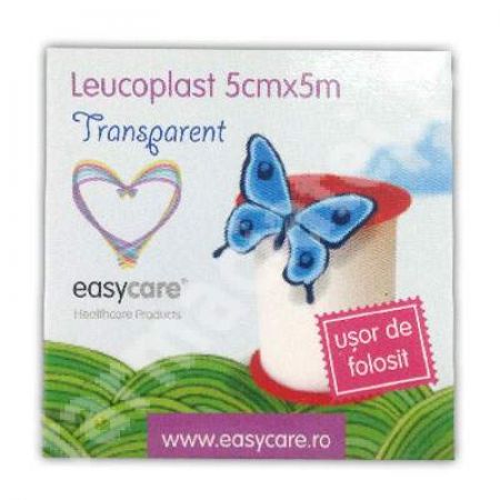 Leucoplast transparent, 5cm x 5m, EasyCare