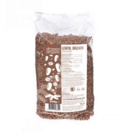 Linte maro Eco, 500 g, Dragon Superfoods