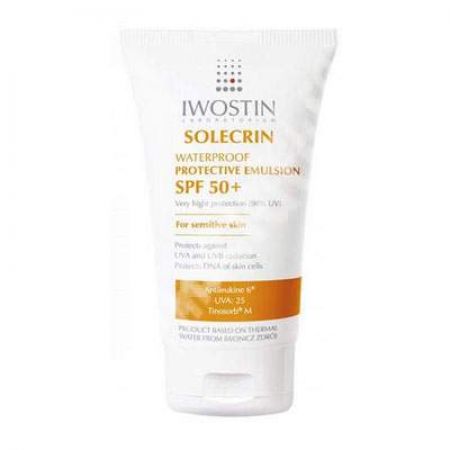 Lotiune cu protectie solara rezistenta la apa SPF 50+ Solecrin, 100 ml, Iwostin 