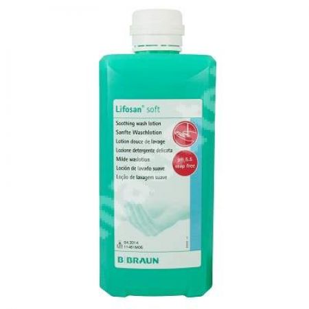 Lotiune pentru spalare delicata a mainilor, Lifosan soft, 1000 ml, Braun