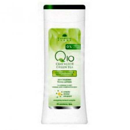 Lotiune tonica revitalizanta Q10 si ceai verde, 200 ml, Cosmetic Plant