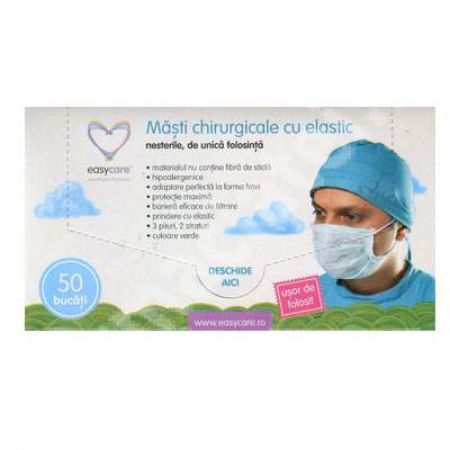 Masca chirurgicala cu elastic, 1 bucata, EasyCare