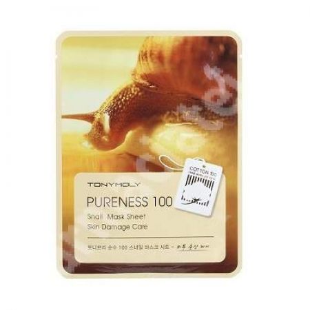 Masca pentru regenerare cu extract de melc PURENESS 100, 21 ml, TONYMOLY