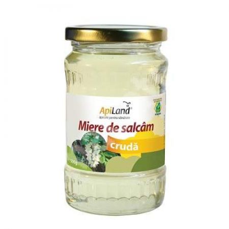 Miere cruda eco de salcam, 500 g, Apiland