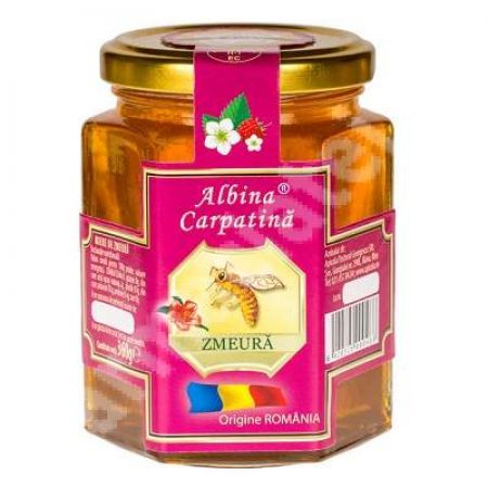 Miere de zmeura Albina Carpatina, 360 g, Apicola Pastoral