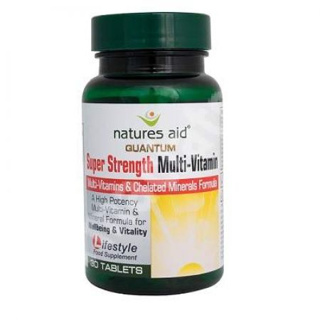 Multivitamine si Minerale Quantum Super Strength, 30 comprimate, Natures Aid