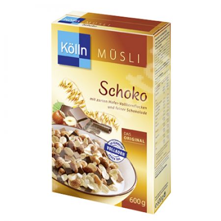 Musli din ovaz cu 20% ciocolata, 375 g, Kolln