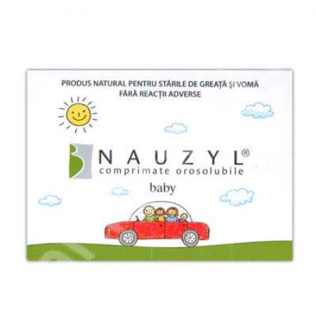 Nauzyl baby pentru greata si voma, 10 comprimate, Solartium